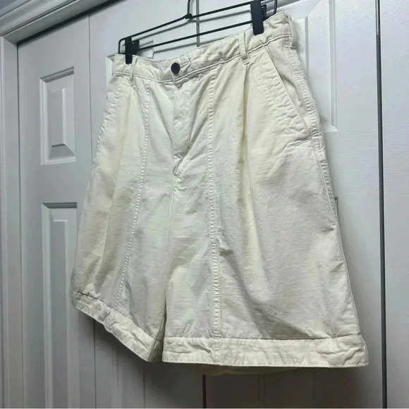 Everlane the tourist organic cotton high waist wide leg shorts size 10 - Picture 5 of 12